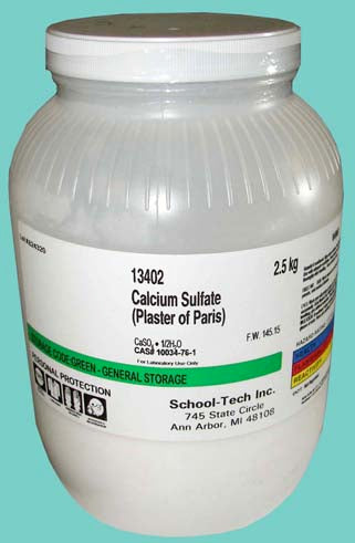 Calcium Sulfate (plaster of paris), powder - 2.5kg