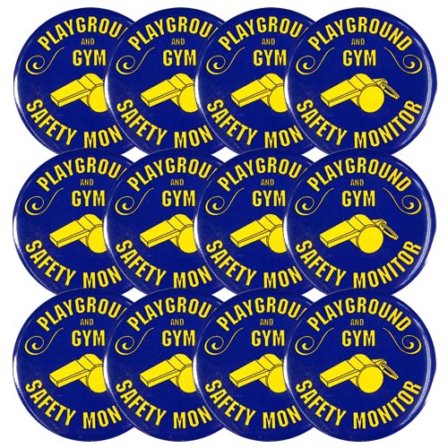 Playground/Gym Safety Monitor Buttons - ST/12