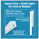 Roll-A-Post™ Portable Sign Post