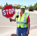 18" LED Lighted Reflective Paddle Stop Sign