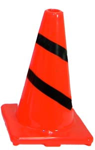 Striped Traffic Cone