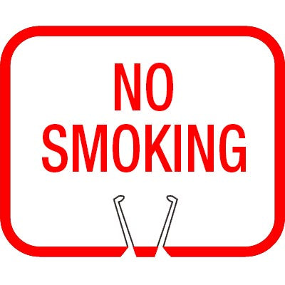 Snap-On Cone Sign - NO SMOKING