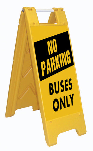 Minicade Fold-Up Sign - No Parking, Buses Only