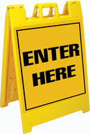 Squarecade™ 36 Fold-Up Sign - Enter Here