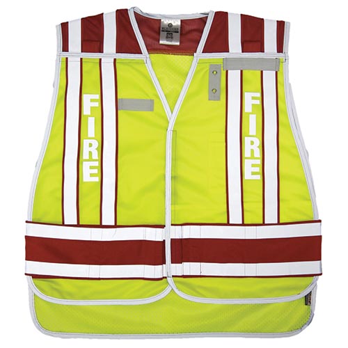 Public Safety Vest - Fire (Lime/Red) M/XL