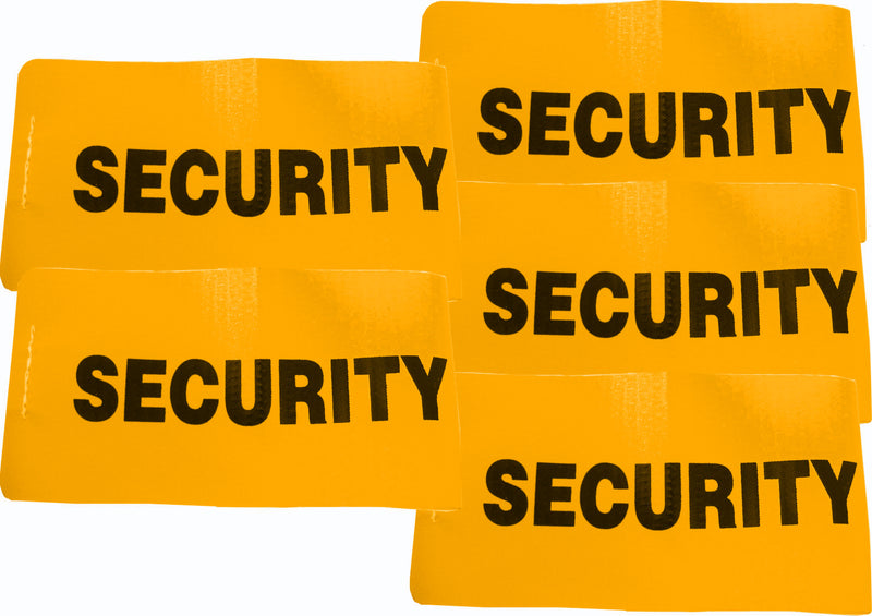 I.D. Armbands (Orange) - Security (Set of 5)