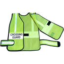 Vinyl Coated Mesh Crossing Guard Vest - Lime