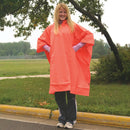 Heavy-Duty Yellow Rain Poncho (Orange)