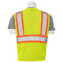 S383P Contrasting Trim Mesh Reflective Vest (Class 2)(Lime)
