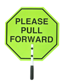 15" Lightweight Reflective Paddle Sign - Pull Forward