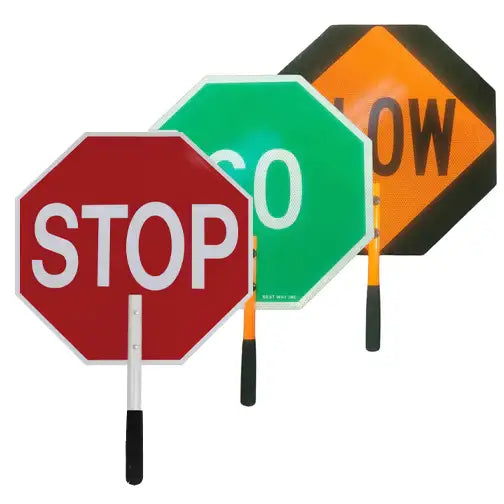 18" Lightweight Reflective Paddle Stop Sign