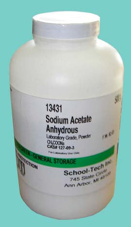 Sodium acetate, lab grade, anhydrous, powder - 500g