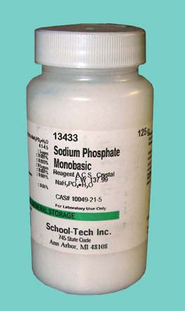 Sodium phosphate, monobasic, reagent, granular, crystal - 125g