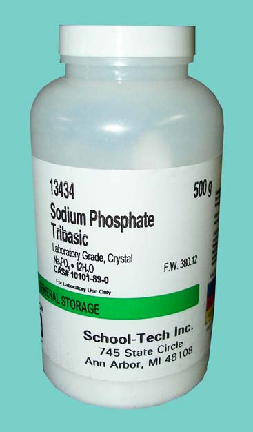 Sodium phosphate, tribasic (tsp), lab grade, crystal - 500g