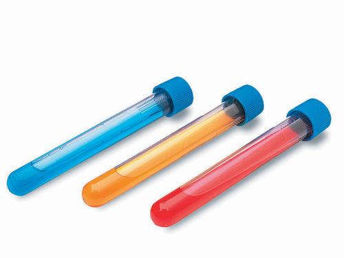 Item # 15747 | Plastic Test Tubes w/ Caps