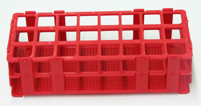Stackable Test Tube Rack - Red
