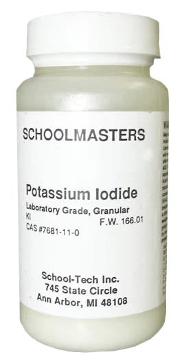 Potassium Iodide, lab grade, granular - 25g
