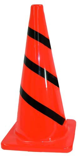 Striped Traffic Cone