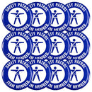 Safety Patrol Team Member Buttons (Blue on White) - Dozen