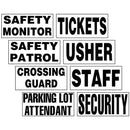 Insert Sign for Message Vests