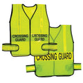 Vinyl Coated Mesh Crossing Guard Vest - Lime