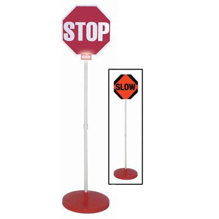 Stop/Slow Sign & Base w/ Lights