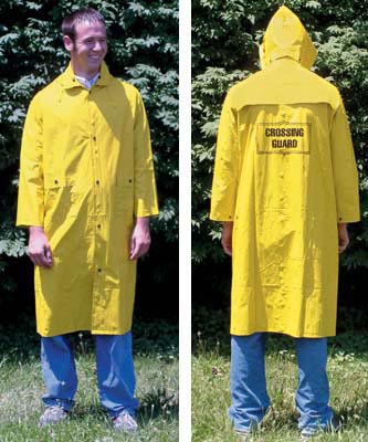 Base35 Knee-Length Yellow Raincoat