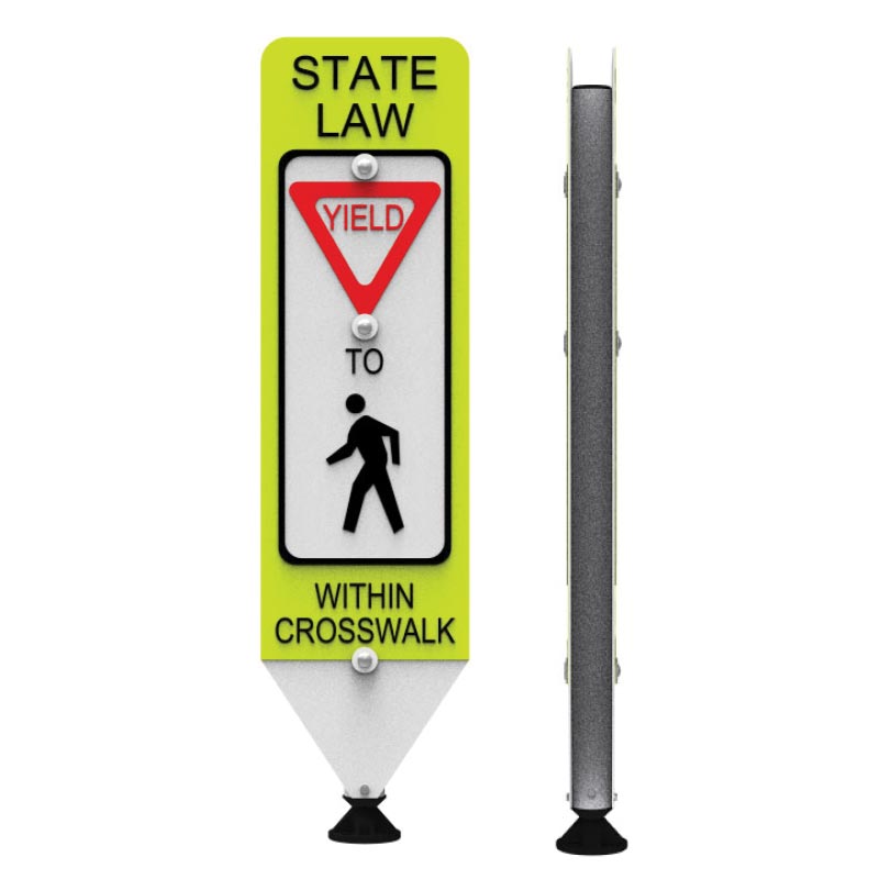 In-Street Pedestrian Crosswalk Sign