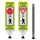 In-Street Pedestrian Crosswalk Sign