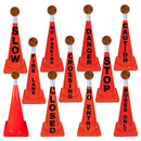 28" Orange Message Cone w/ Reflector