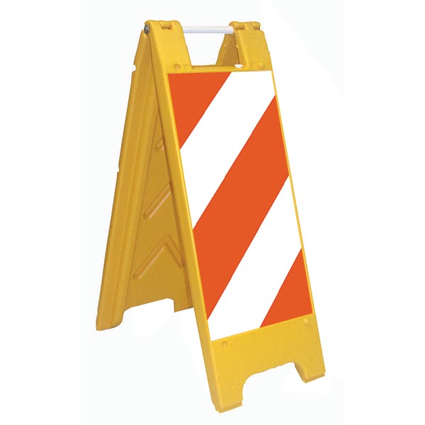Minicade Fold-Up Sign - Right Striping