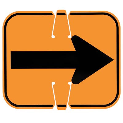 Snap-On Cone Sign - Left/Right Arrow