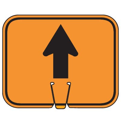 Snap-On Cone Sign - Forward Arrow