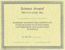 Science Award Certificate