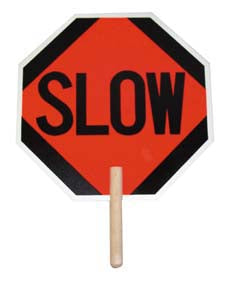 18" Stop/Slow Paddle Sign