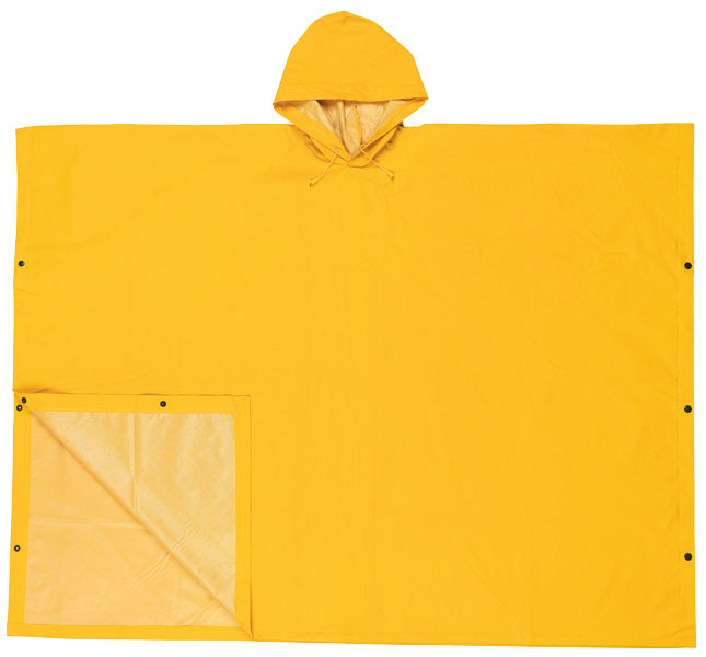 Heavy-Duty Yellow Rain Poncho