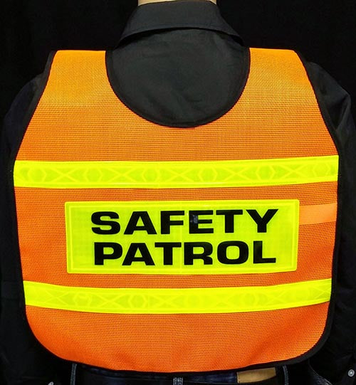 Ultra Reflective Orange Safety Patrol Cape