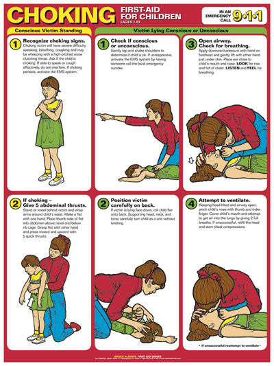 First Aid Poster - Choking First Aid (Child)