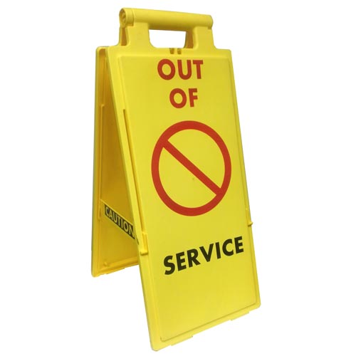 Fold-Up Sign - Out of Service
