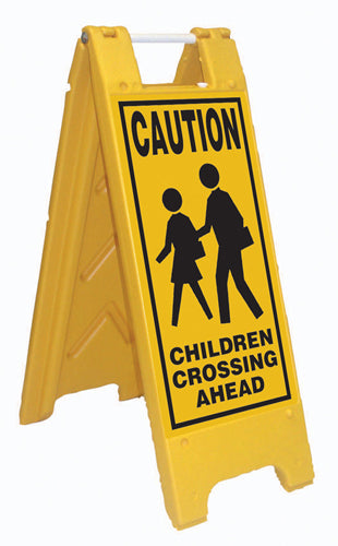 Minicade Fold-Up Sign - Caution Children Crossing Ahead