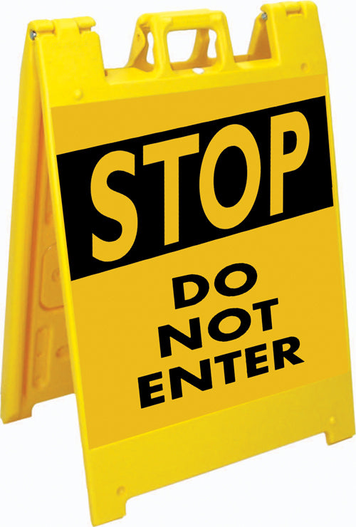Squarecade™ 36 Fold-Up Sign - STOP Do Not Enter