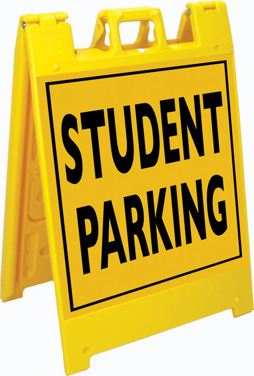 Squarecade™ 36 Fold-Up Sign - Student Parking
