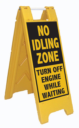 Minicade Fold-Up Sign - No Idling Zone