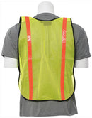 Economy Reflective Mesh Vest - Lime w/ Orange