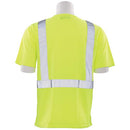 Hi-Viz Reflective Class 2 Black Bottom T-Shirt (Lime)