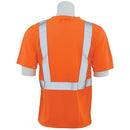 Hi-Viz Reflective Class 2 Black Bottom T-Shirt (Orange)