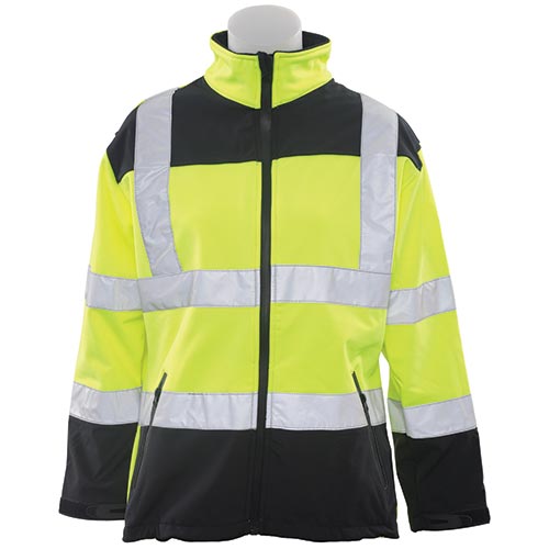 Women's Fitted Soft Shell Jacket (Class 2)(Lime)