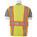 Contrasting Trim Mesh Reflective Vest (Class 2)(Lime)
