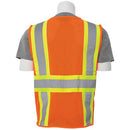 Contrasting Trim Mesh Reflective Vest (Class 2)(Orange)