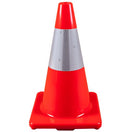 18" Orange Cone w/ 6" Reflective Collar